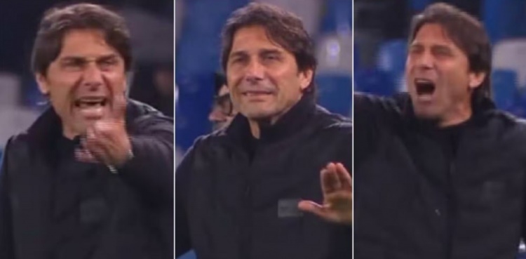 孔蒂骂裁判：至少去看一眼VAR不行吗！蠢货！去看一眼啊，混蛋！