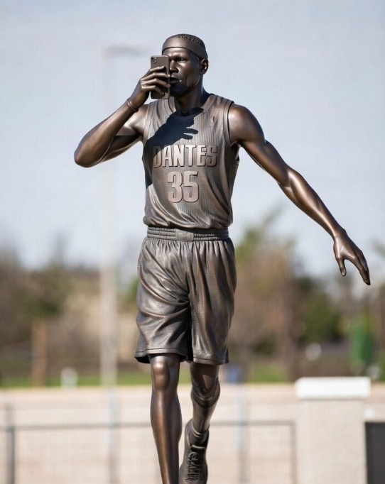 [今日热门]美媒调侃杜兰特小号事件：雷霆计划为杜兰特⬇️建一❗座⚽网上对线的铜像(图1)