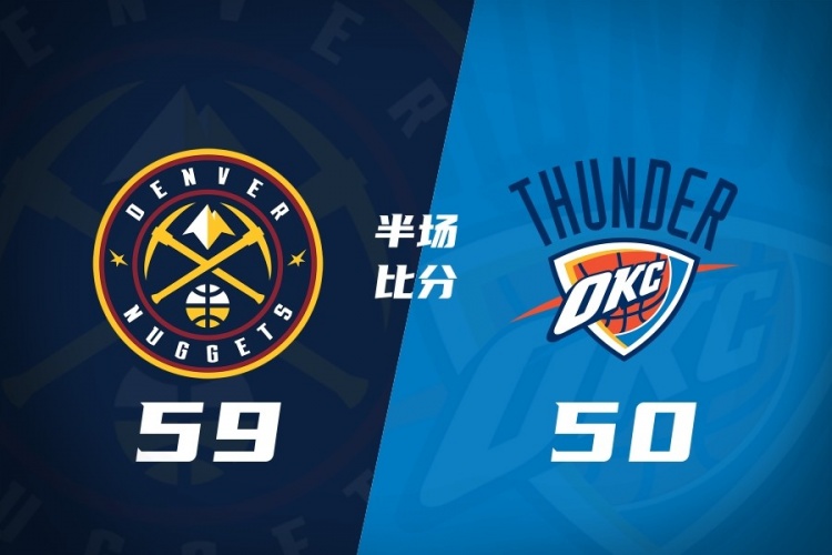 [今日要点]半场战报-掘金❗领先雷霆9分 亚历山大18分1板