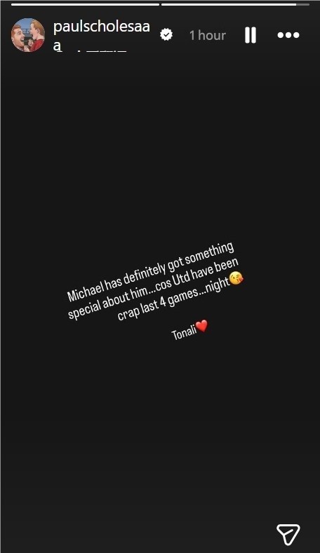 【值得一看】嘲讽卡里克引发争议，斯科尔斯已经删除相关社媒动态(图1)