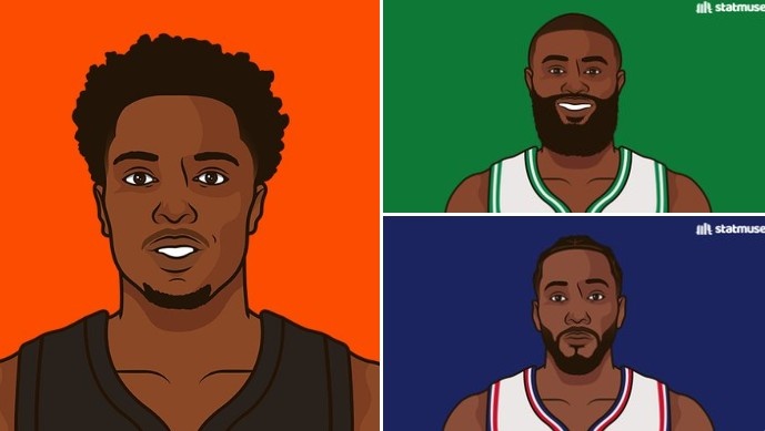 【球迷报道】本赛季单场30+5+5+4断+5三分的球员：阿努