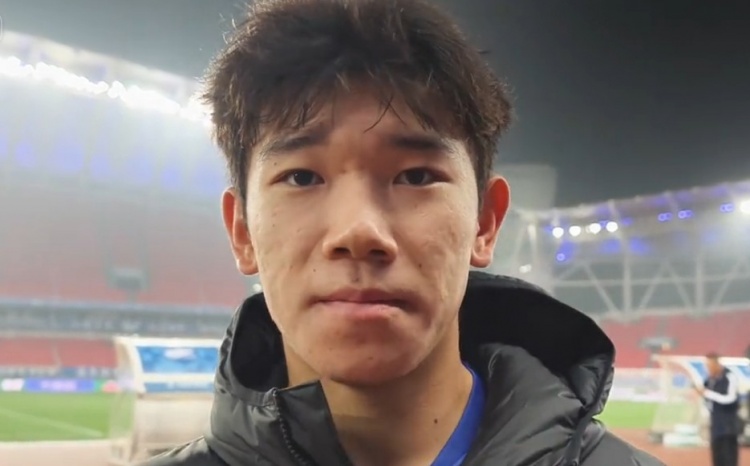 【足球】三镇小将姜利勋：中超首秀还是有点放不开，教练一直在给