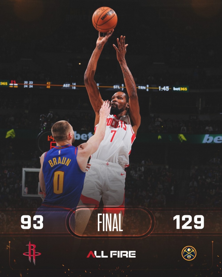 【最新赛报】火箭惨败掘金！火蜜：申京更像流产版约基奇 斯通还