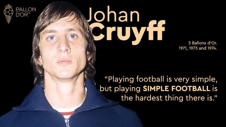  金球奖官方缅怀克鲁伊夫：10年前的今天足坛失去最伟大的远见者