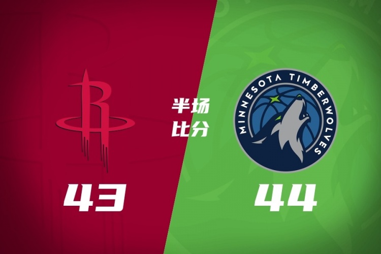 [最新体报]半场战报-森林狼44-4❕3火箭 麦丹10分 小史密斯11+5 杜兰特11中2(图1)