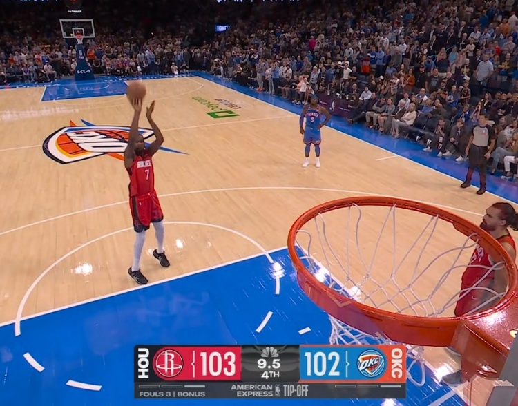 【最新提要】不是一两次了！KD揭幕战对阵雷霆也丢关键罚球 被