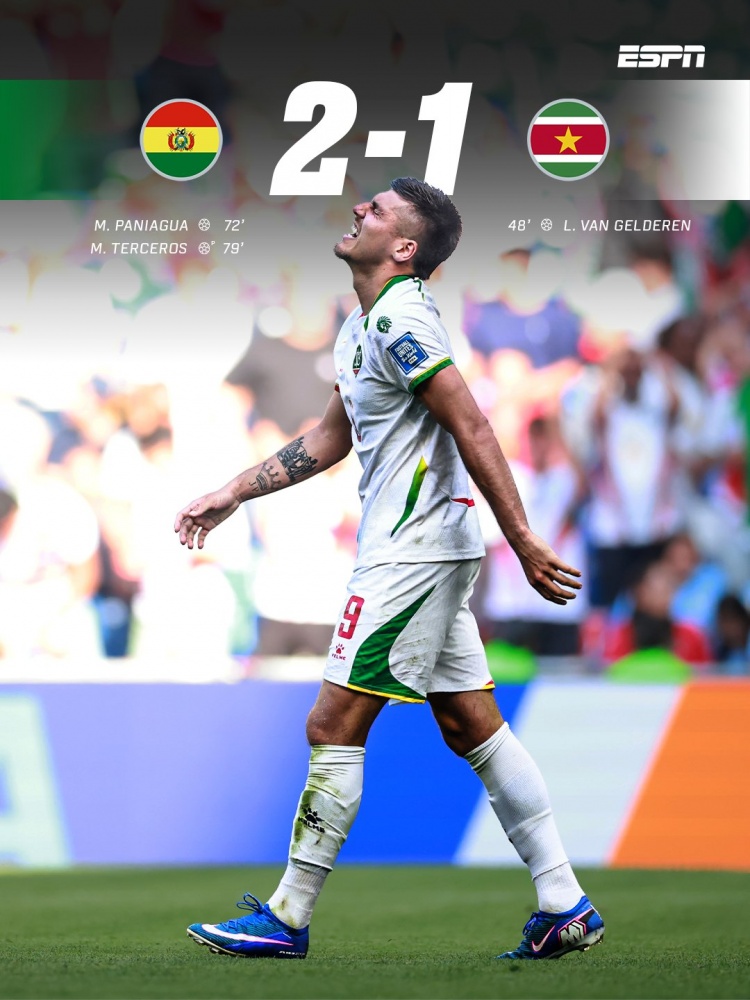 【第一手资讯】无缘世界杯！苏里南队长：我们比玻利维亚强，但错