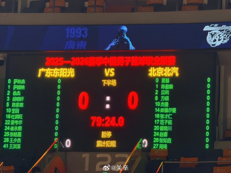 [好看推荐]京粤大战大名单：徐杰胡明轩崔永熙周琦赵睿领衔 萨