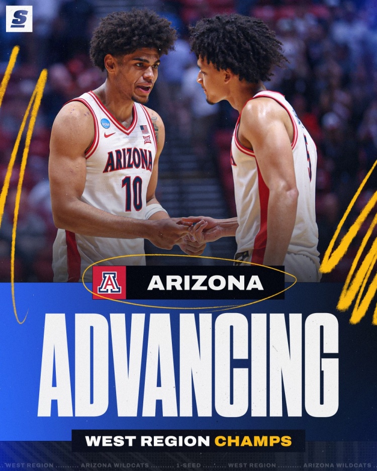 【赛场速递】亚利桑那大学淘汰普渡大学晋级4强 25年来首⬇️次打进NCAA锦标赛4强(图2)