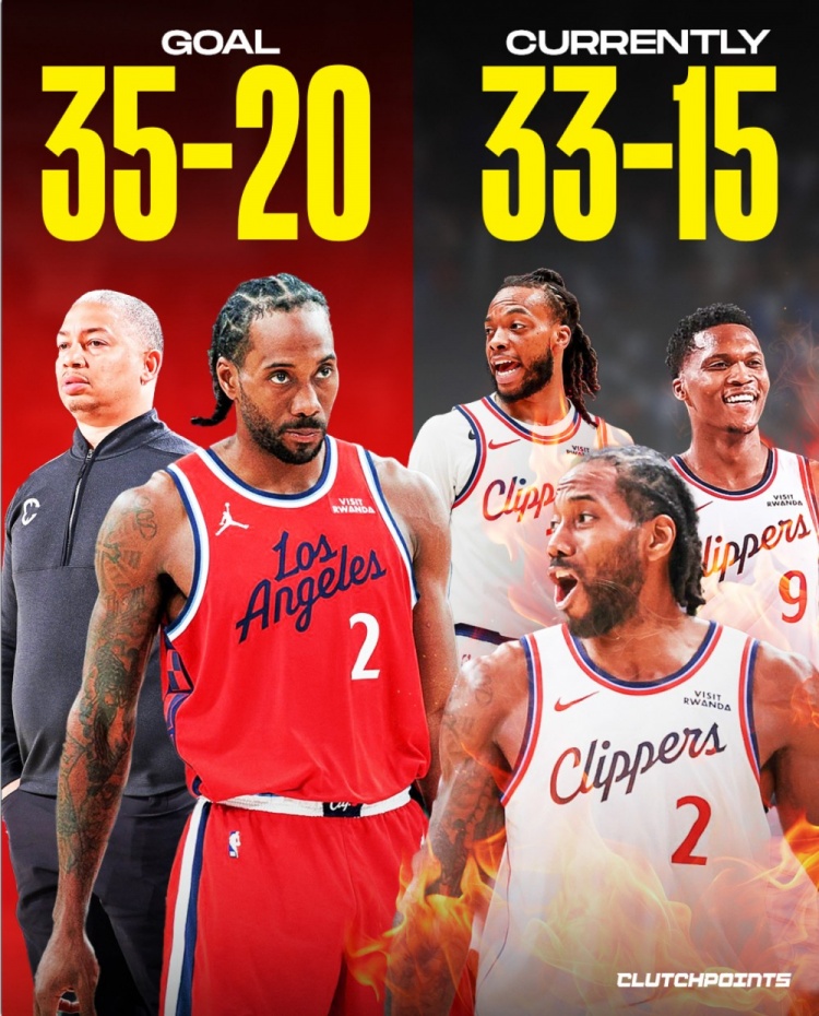 [球迷看点]最后7场只需2胜5负！快船35胜20负目标完成度