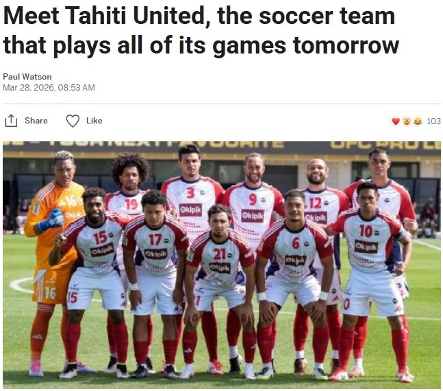 【行业动态】塔希提联的奇妙足球历险：每次客战都跨国际日期线，