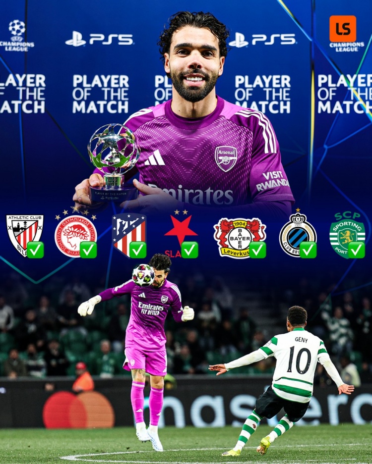 [体坛热点]30岁冲首冠！拉亚欧冠10战7零封+英超31战1