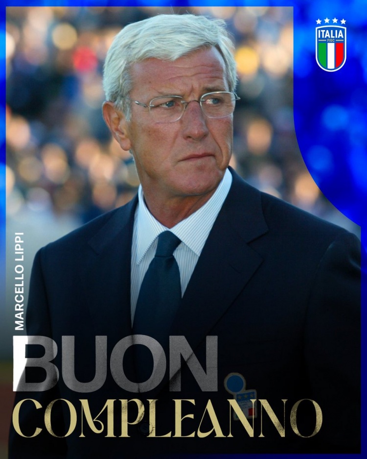 【球迷看点】意大利队祝里皮78岁生日快乐，曾带领球队赢得20