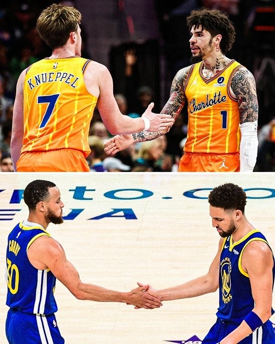 【热门观察】克尼佩尔&三球单赛季270+三分历史第二对 库里和克莱曾⬅️两次做到(图1)