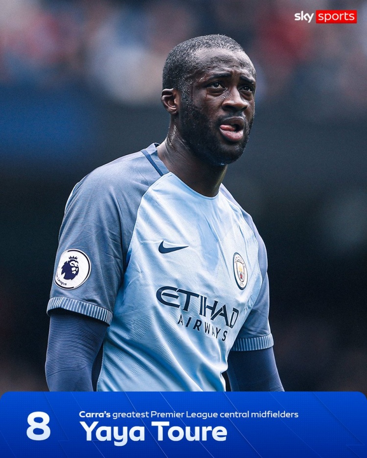 [热门观察]卡拉格评英超历史10大中场：杰拉德、罗伊·基恩、德布劳内前三(图8)