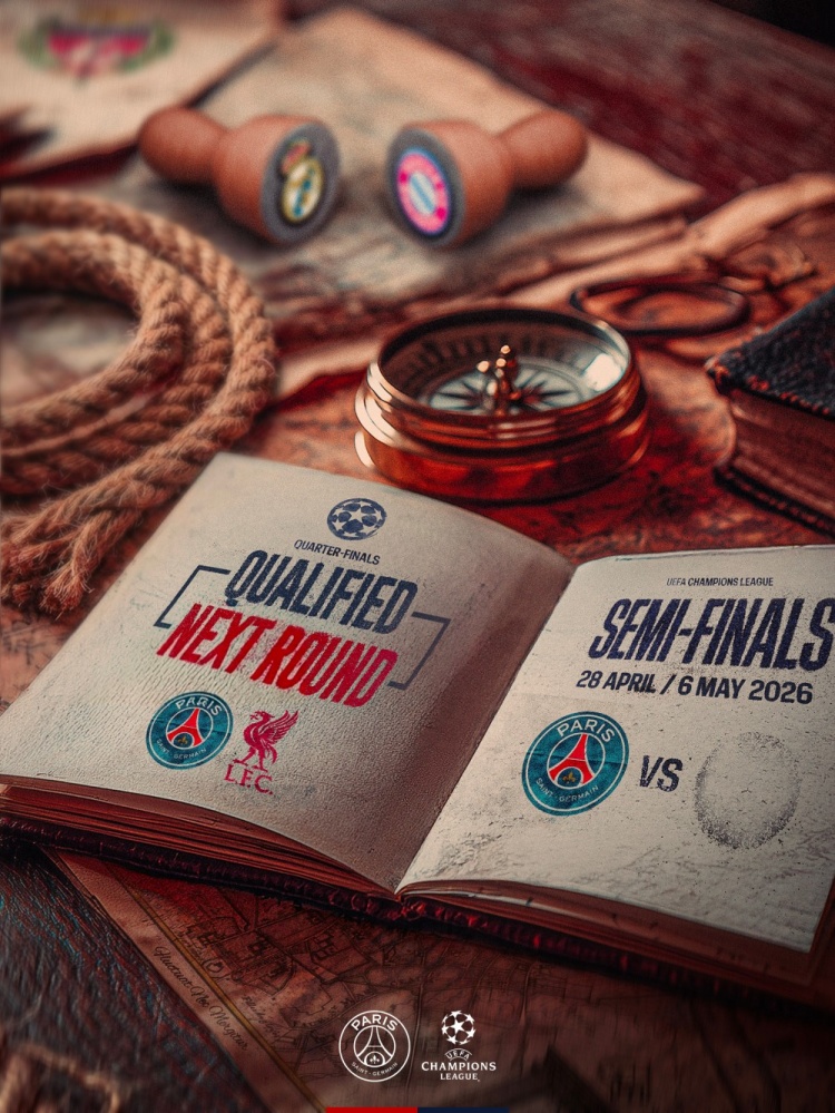 【有趣体育】艺术感拉满！巴黎发布欧冠海报，半决赛静候拜仁与皇