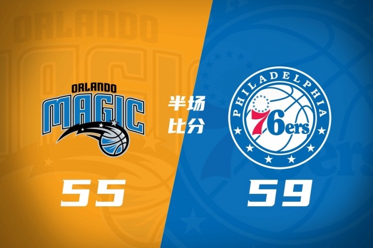 [媒体报道]半场战报-76人领先魔术4⬇️分 马克西16+5