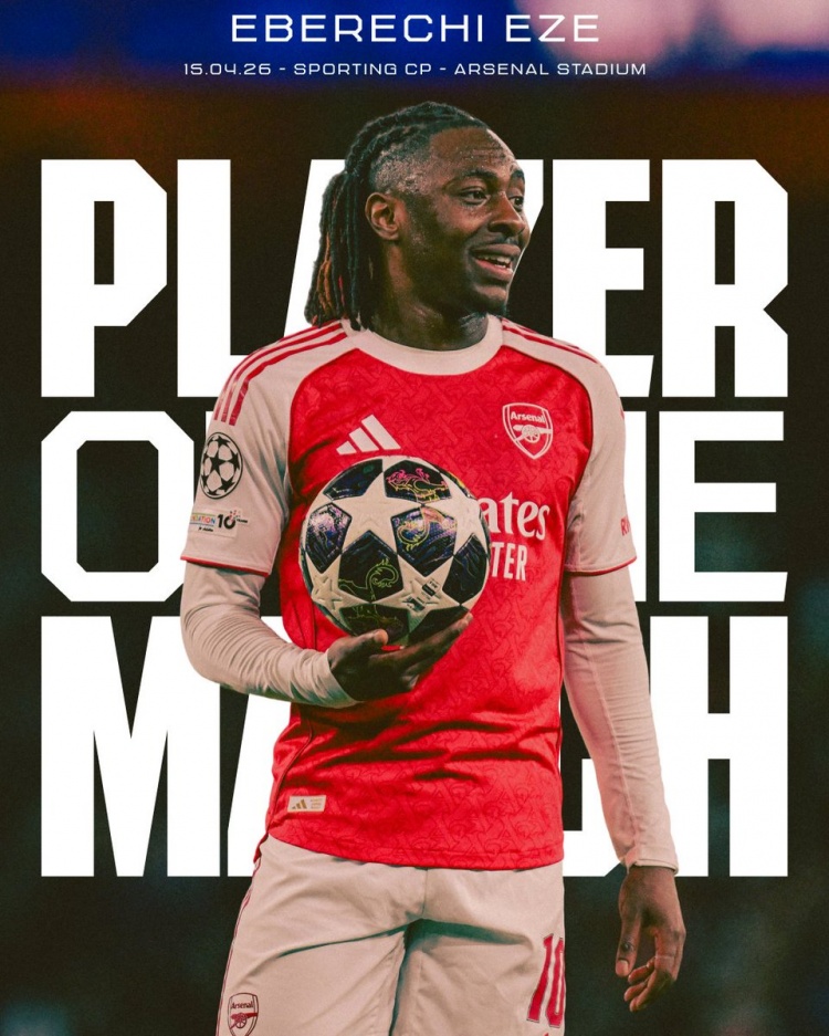 [体育资讯]1次关键传球+2次抢断！埃泽当选本轮欧冠阿森纳队