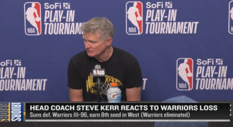 【篮球】【完整版】科尔：很荣幸能执教库里追梦等球员 我不想离