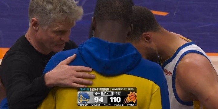 【有道理嘛?】最后时刻与追梦科尔拥抱！库里：我不知道这是否预