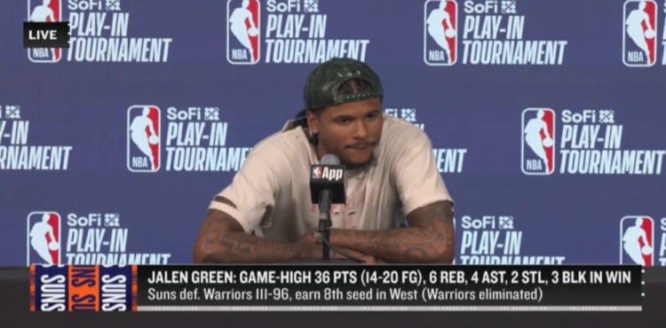 【篮球】【完整版】杰伦·格林：和布克打球非常舒服 任何经历都