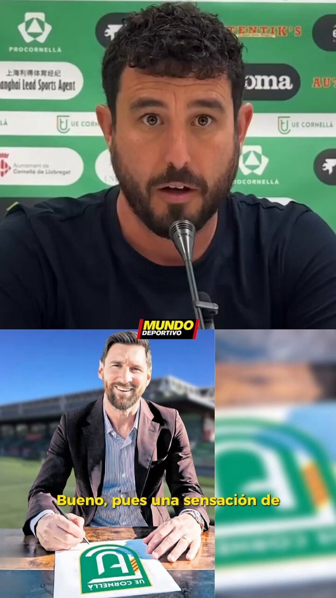 科内利亚主帅谈梅西收购俱乐部：很自豪史上最佳球员注意到我们