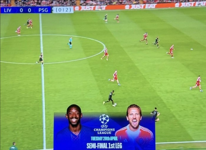 邮报：亚马逊提前宣传巴黎vs拜仁，被认为是不尊重利物浦和皇马