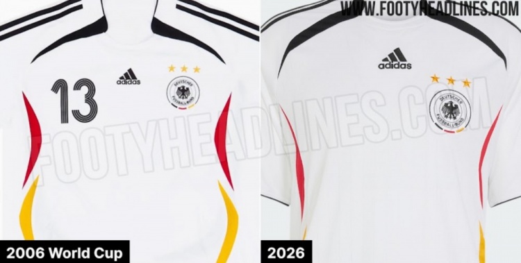【赛事追踪】⚽经典！外媒：阿迪推出德国队20⭐06年世界杯复