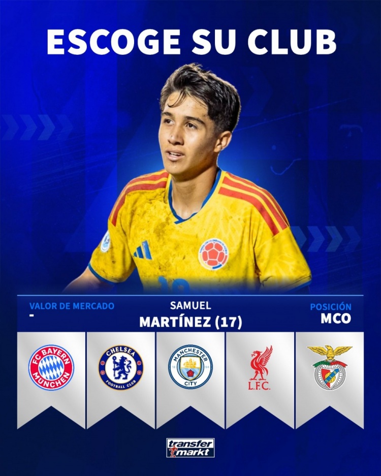 [推荐]跟队：拜仁有意哥伦比亚17岁“新卡卡”，面临热刺阿森