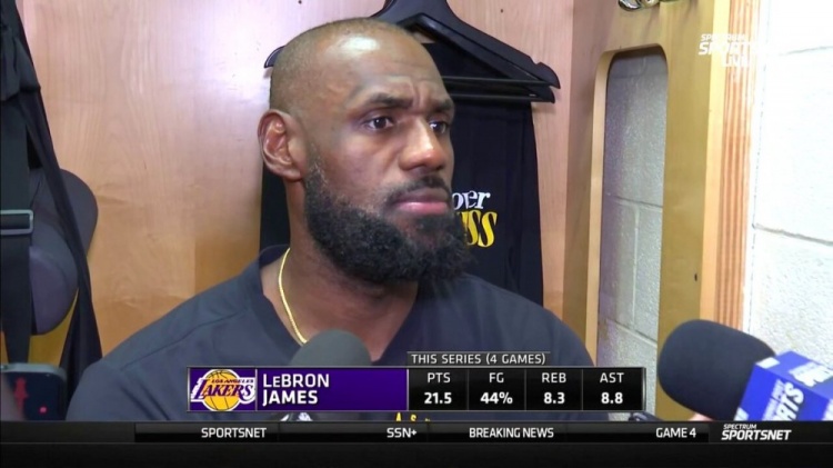 [体育消息]詹姆斯：我们进入G5时的心态和前四场一样 将更好地执行➡️比赛计划(图1)