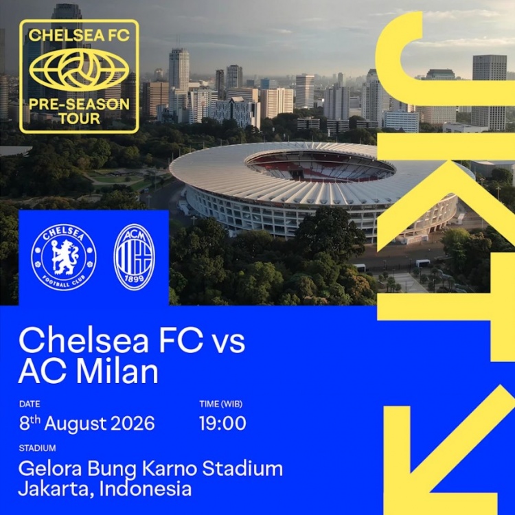 [赛场速递]官方：切尔西8月8日与米兰在印尼进行季前赛，两队