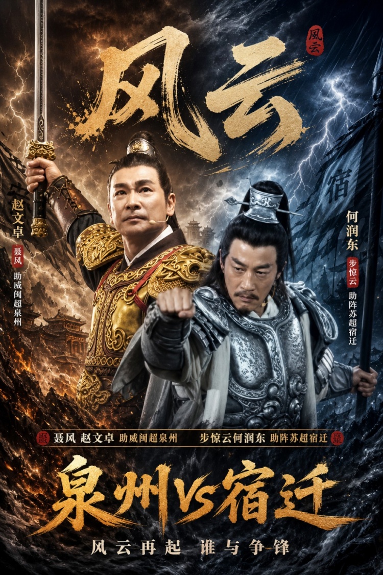 聂风+步惊云！《风云》演员赵文卓、何润东助阵闽超、苏超