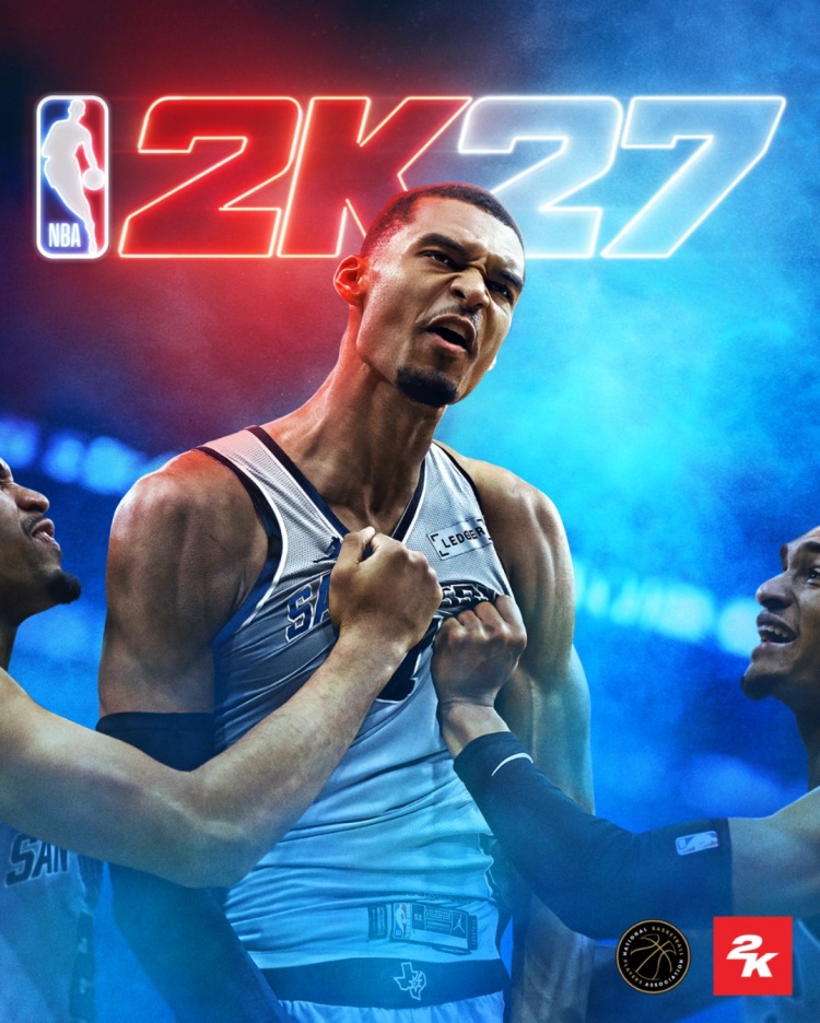官宣！2K官方：文班亚马登上《NBA 2K27》标准版封面