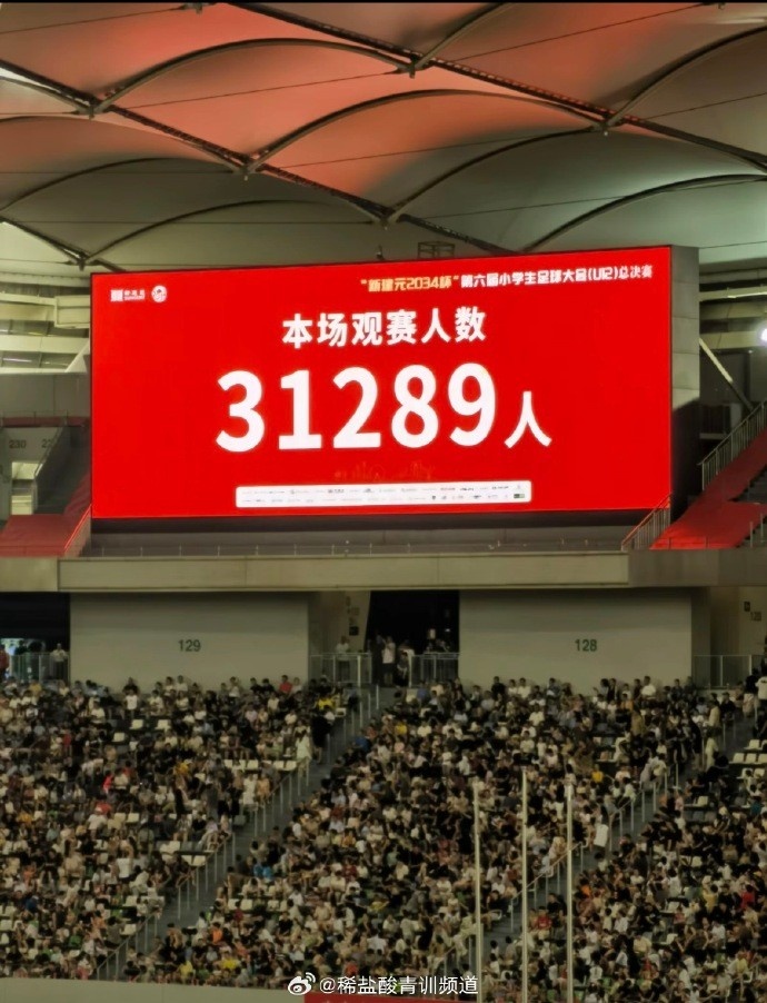 创造历史，本届2034杯决赛现场观众人数为31289人