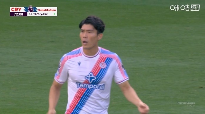日媒：水晶宫0-2埃弗顿的比赛，首次出现2名日本球员同队出战英超