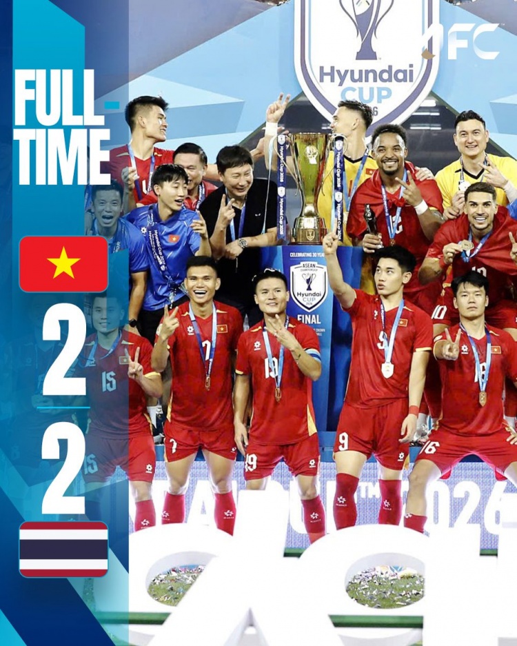 越南两回合总比分4-2击败泰国，夺得东盟杯冠军