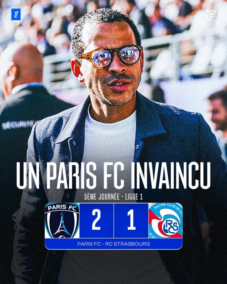 升至法甲次席！新赛季不败，罗塞尼尔率巴黎FC2-1战胜老东家白堡