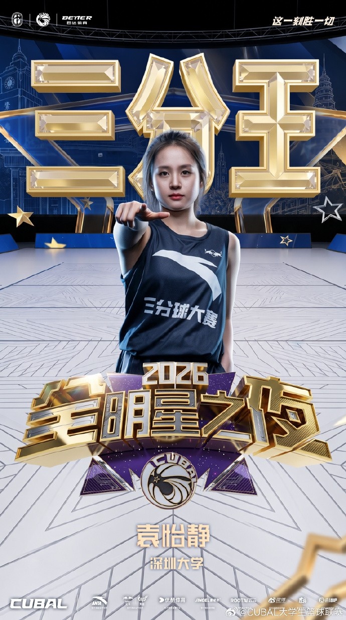 CUBAL2026全明星之夜 深圳大学 袁怡静荣获三分王