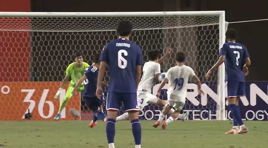半场-日本U23暂0-1乌兹别克斯坦 巴赫罗莫夫建功日本0射正