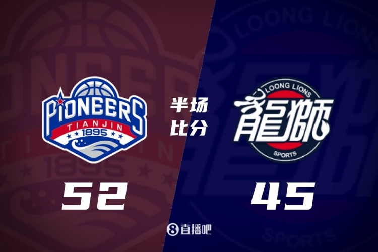 半场战报天津领先广州7分 尼克斯15+6 麦考尔11分