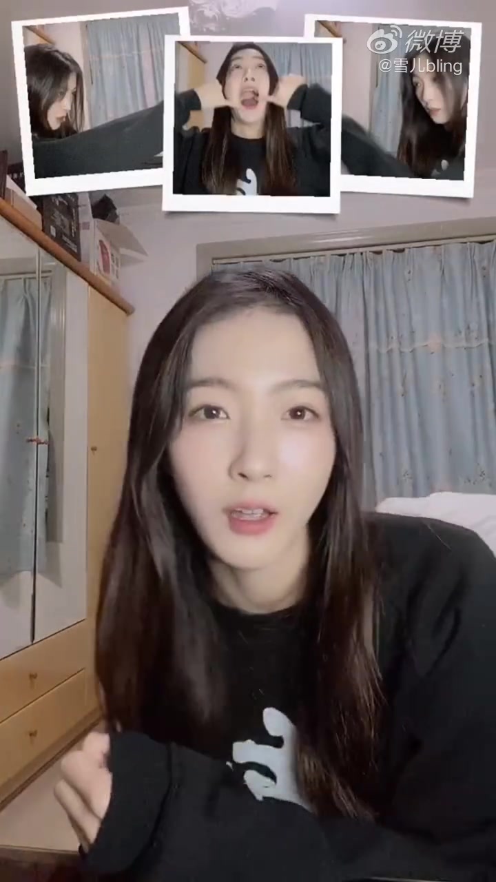 可爱女主播雪儿发萌萌哒自黑视频