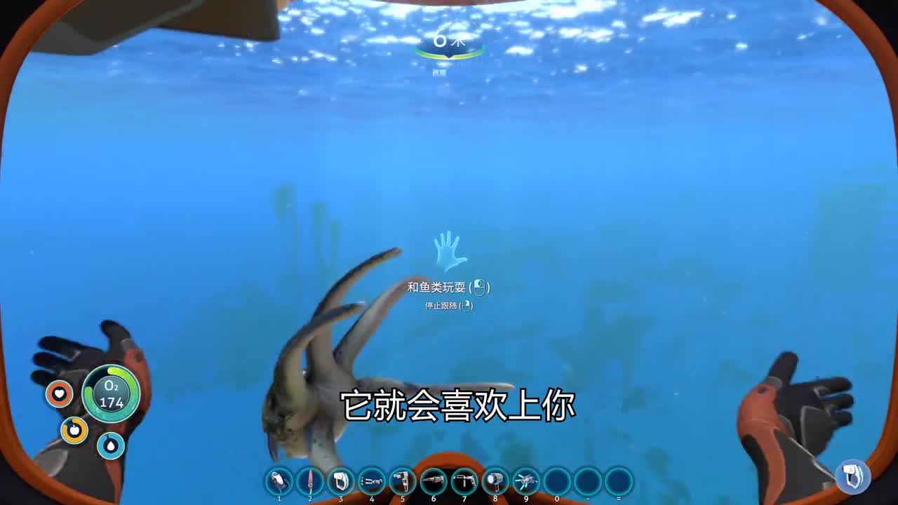 我在深海迷航李孵化了抱抱鱼!