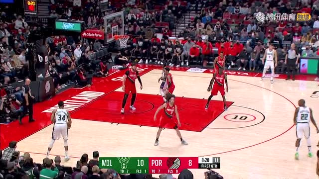 02月06日NBA常规赛 雄鹿vs开拓者 精彩镜头