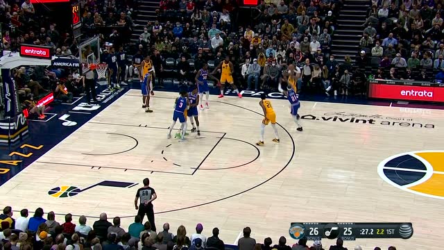 02月08日NBA常规赛 尼克斯vs爵士 精彩镜头