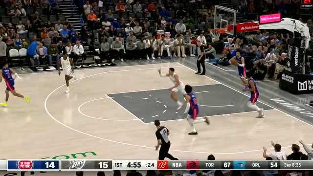 04月02日NBA常规赛 活塞vs雷霆 精彩镜头