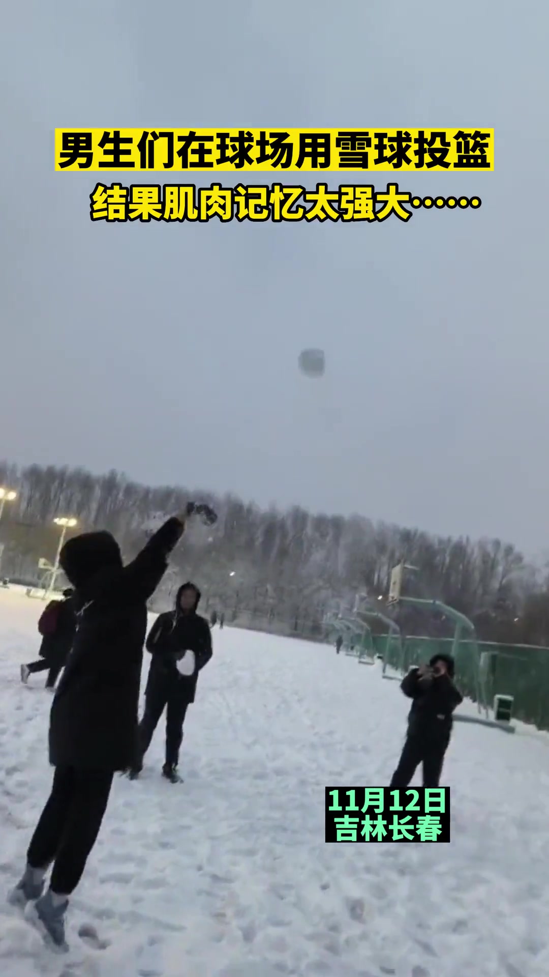 北方人是怎么打雪球的？