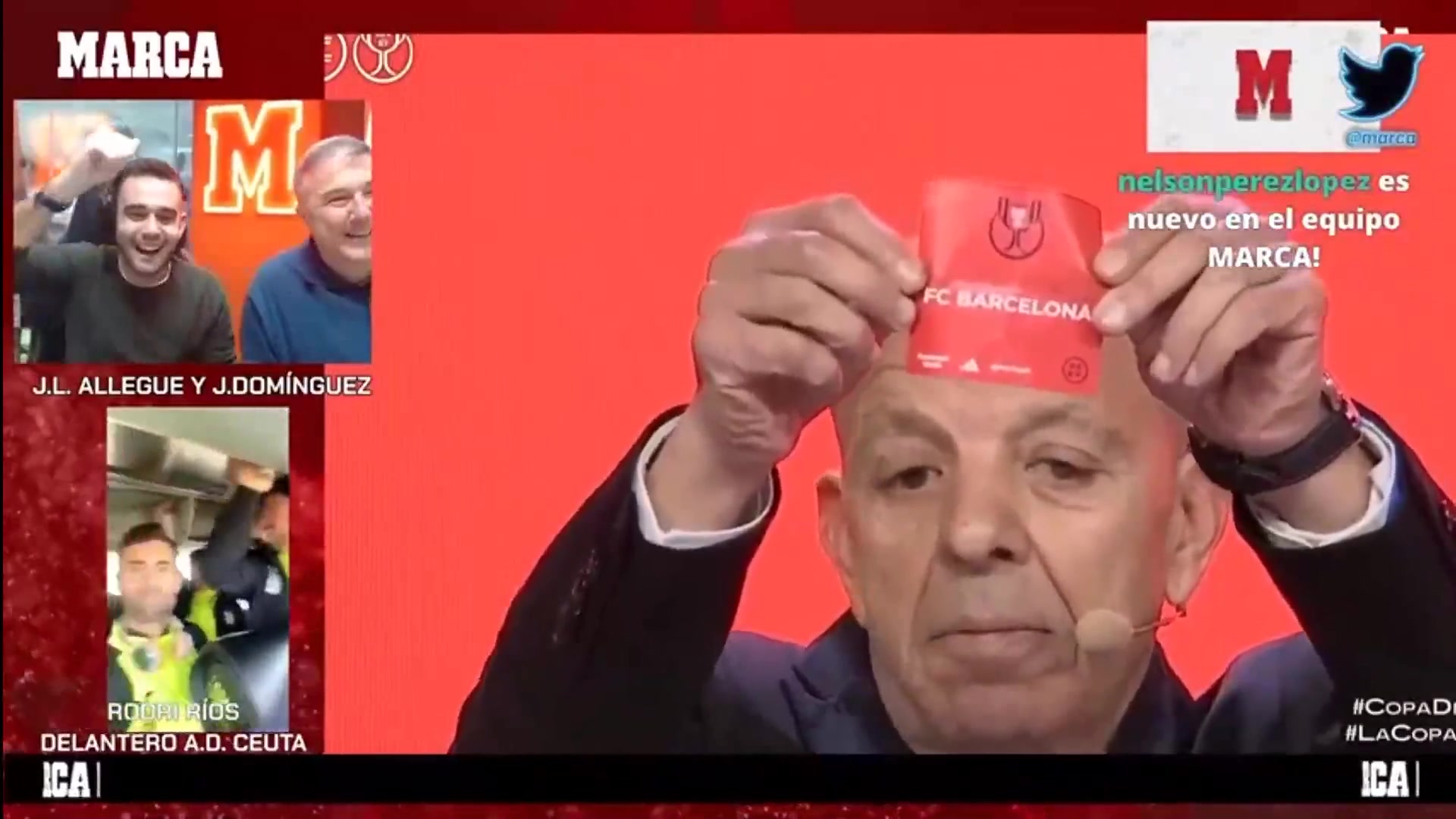 第三级别球队休达抽到巴萨后球员嗨了