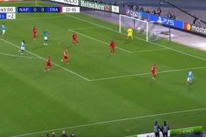 欧冠-奥斯梅恩双响 那不勒斯3-0法兰克福总比分5-0晋级八强