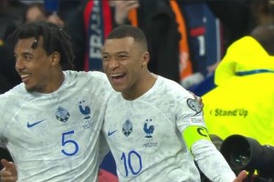 欧预赛-姆巴佩2射1传格列兹曼破门德佩失点 法国4-0荷兰开门红