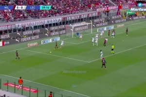[进球视频] 米兰1-0领先！莱奥禁区内头球破门